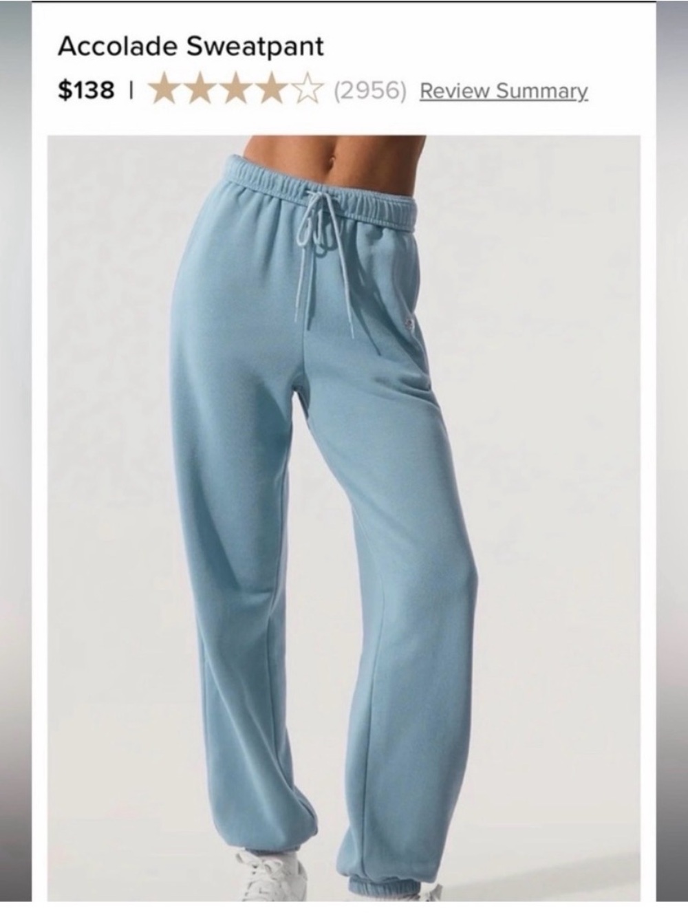ALO Yoga Accolade Sweatpant in celestial Blue